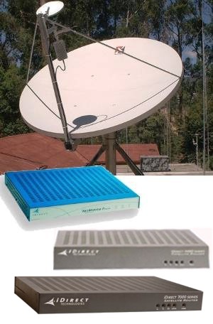 satellite internet acces iDirect